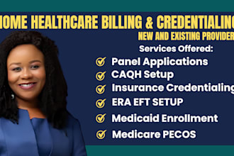 do home healthcare medical billing, insurance credentialing, provider enrollment
