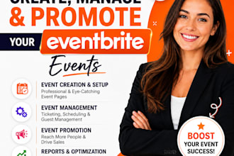 create, manage and promote your eventbrite events