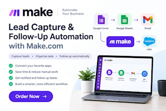 build a make com lead capture and follow up automation