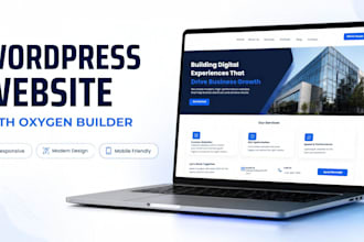 build a responsive wordpress website using oxygen builder