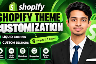 customize shopify themes with liquid coding and custom sections