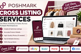 do poshmark vendoo crosslisting etsy ebay lister depop vinted product upload SEO