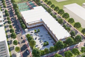 recreational outdoor facility,resort landscape,park layout,cgi tennis pickleball