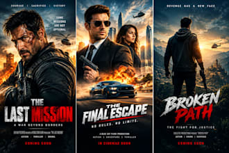 design professional movie poster and film poster designs