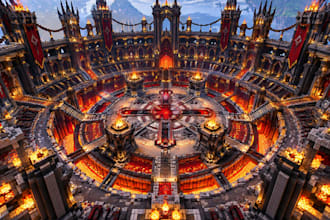 build custom minecraft maps, builds, spawns, lobbies and worlds