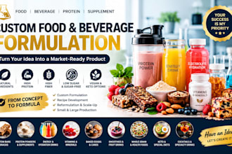 formulate custom food, beverage, protein, and supplement products
