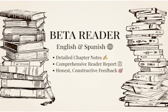 beta read your manuscript provide detailed chapter notes and a reader report