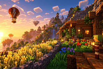 create custom minecraft maps, builds, worlds and gaming graphics