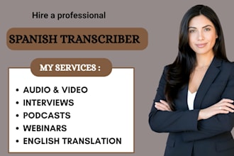 accurately transcribe spanish audio or video to texts