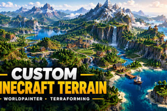 create custom minecraft worldpainter terrain and terraform your landscape