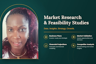 write a startup business plan and market research