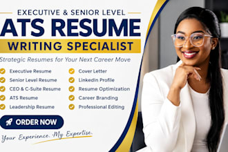 write executive ats resumes for ceos, physicians and senior professionals