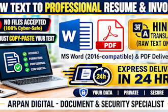 do professional ats resume writing and invoice design
