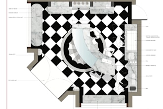design commercial and retail spaces using vectorwork, concept to detail