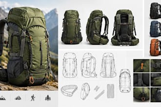 design custom hiking, camping, trekking and outdoor backpacks