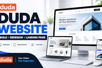 build duda website design or redesign duda website duda landing page