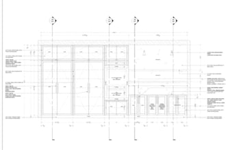 draft cabinet millwork from 2d plan,custom woodworking plan, bookshelf blueprint