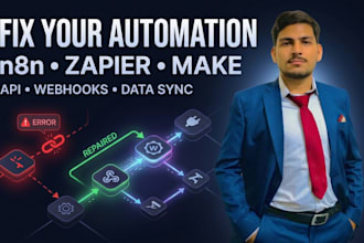 fix n8n, zapier and make automation errors