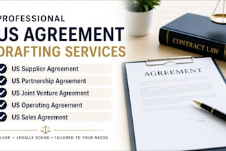 draft a professional US joint venture agreement and contract