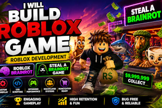 create viral roblox steal a brainrot game, brainrot map, full game