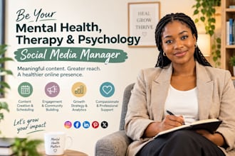 be your mental health, aba therapy and psychology social media manager