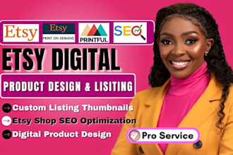design etsy digital product, etsy SEO, etsy product listing, etsy shop setup