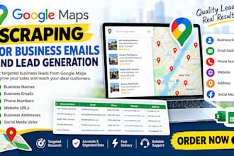 scrap google maps for business emails and lead generation
