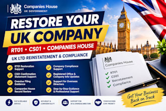 restore, reinstate or reactivate your UK limited company, rt01, cs01