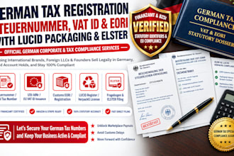 handle german tax refund, income tax returns, elster filing and tax calculations
