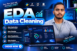 do exploratory data analysis eda, data cleaning data visualization data analysis