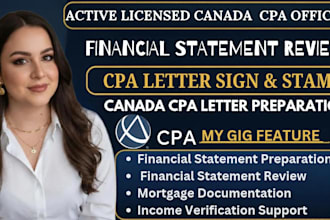 canada cpa letter sign canada cpa letter stamp canada cpa profit loss