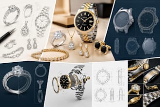 design jewelry and wristwatch products with professional 3d cad