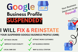 fix suspended gmb, reinstate google my business suspension, gmb gbp verification