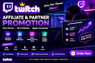 boost your twitch affiliate and partner viewer twitch promotion twitch followers