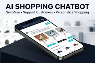 build ai chatbot for shopping app, ecommerce app retail apps