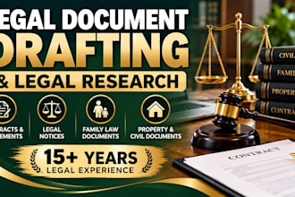 draft legal documents and conduct legal research