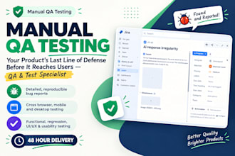 test your web, mobile, applications thoroughly