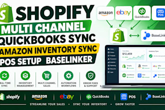 shopify multi channel quickbooks sync amazon inventory sync pos setup baselinker