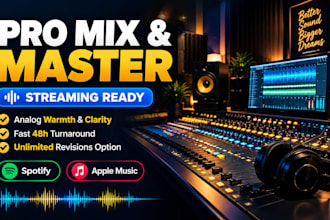 mix and master your song for spotify and apple music streaming ready release