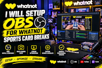 setup obs for whatnot sports card breaks