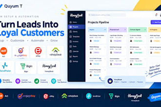 setup act, engagebay, eway, mhelpdesk, sendpulse, bigin, honeybook CRM