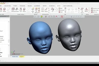 convert 3d scan, stl and obj to step, mesh to solid and cloud to cad