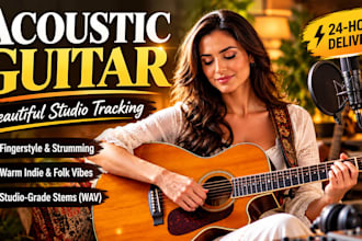record beautiful acoustic guitar tracks for your project
