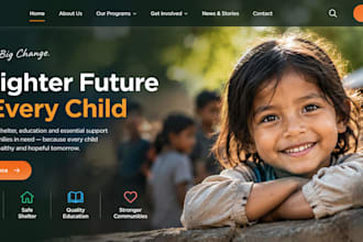 build nonprofit website, 501c3 charity website, donation and fundraising website