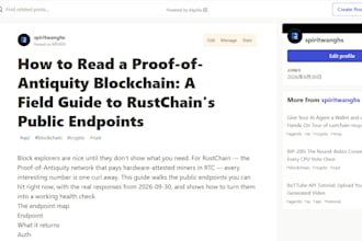 write technical blog articles, tutorials and documentation about ai, blockchain