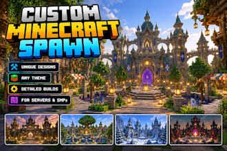 build a custom minecraft spawn for your server, smp or world