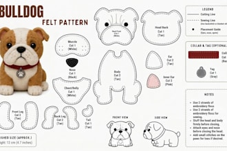 create sewing pattern for your plush toy