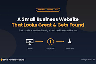 build you a modern small business website that gets found