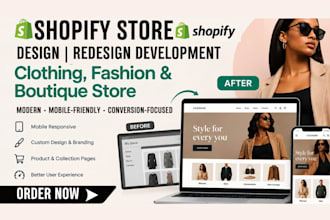 shopify store redesign shopify clothing, fashion, boutique store design shopify
