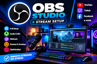 setup and configure obs studio for professional live streaming